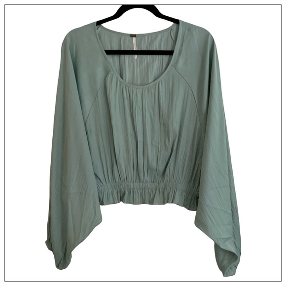 ✨Free People Mint Green Blouse And Skirt Set✨ - Picture 2 of 5